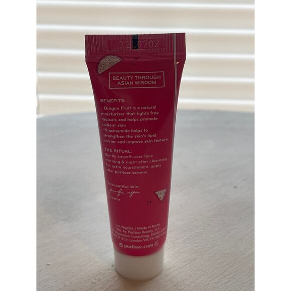 New Purlisse Dragonfruit + Niacinamide Moisturizer All Skin Types 0.5fl oz. - Picture 5 of 6